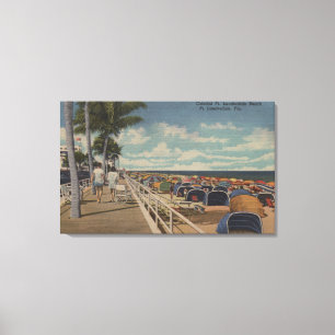 Ft. Lauderdale, Florida - View of Ft. L. Canvas Print