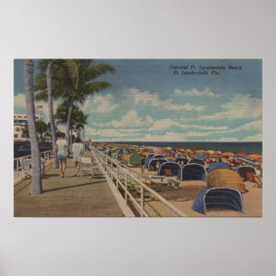 Ft. Lauderdale, Florida - View of Ft. L. Poster