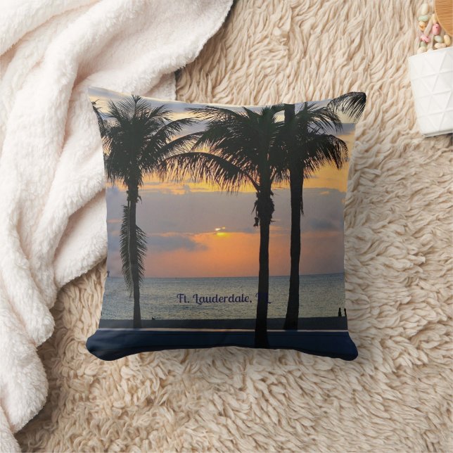 Ft. Lauderdale Sunrise Cushion (Blanket)
