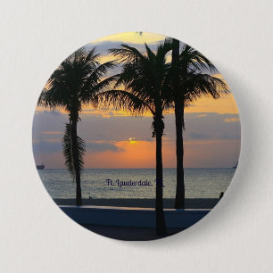 Ft. Lauderdale Sunset 7.5 Cm Round Badge