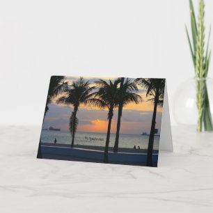 Ft. Lauderdale Sunset Card