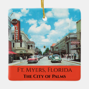Ft. Myers Florida Ceramic Ornament