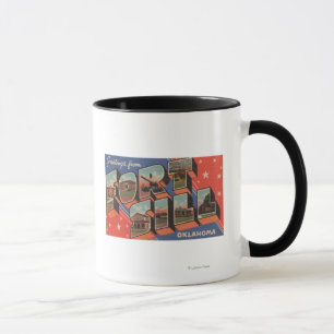 Ft. Sill, Oklahoma - Large Letter Scenes Mug