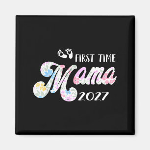 Ft Time Mama Baby Announcement Soon to be Mum 2027 Magnet