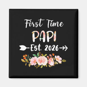 Ft Time Pa Est 2026 Floral Pregnancy Announcement Magnet