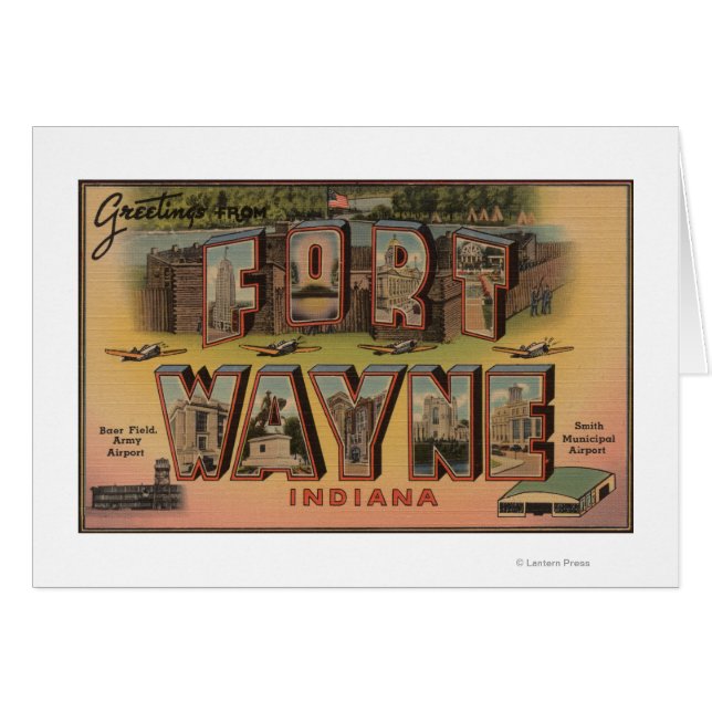 Ft. Wayne, Indiana - Large Letter Scenes 2 (Front Horizontal)