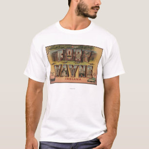 Ft. Wayne, Indiana - Large Letter Scenes 2 T-Shirt