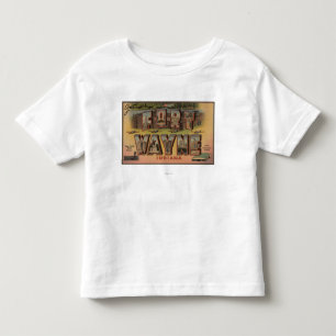 Ft. Wayne, Indiana - Large Letter Scenes 2 Toddler T-Shirt