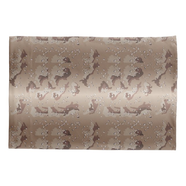 FTA Desert Camouflage Camo Pattern Pillowcase (Back)
