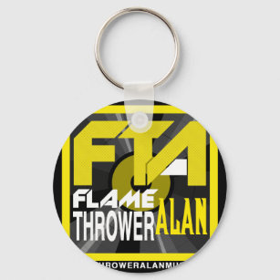 FTA Flame Thrower Alan Music Apparel & Merchandise Key Ring