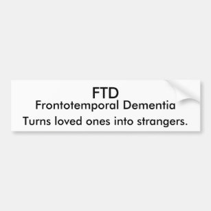 FTD Turns loved ones into strangers Bumper Sticker