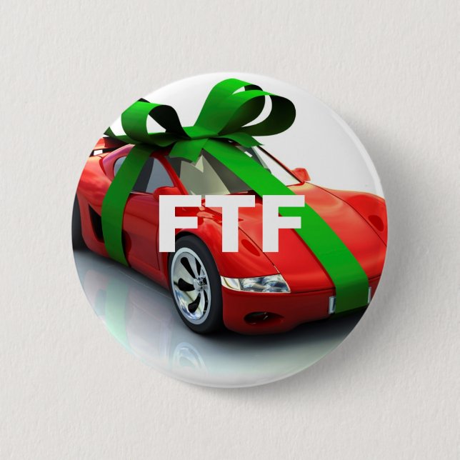 FTF First to Find Car Geocaching Swag Pin (Front)