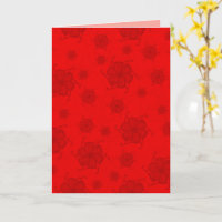 FTF Monochrome 5x7 Blank Card in Red