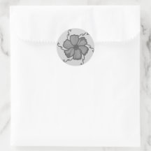FTF Monochrome Stickers in Light Grayscale