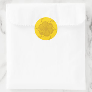 FTF Monochrome Stickers in Yellow