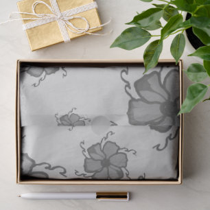 FTF Monochrome Tissue Paper in Light Grayscale