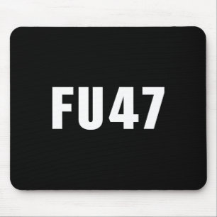 Fu47 Funny Anti Trump 2024 Patriotic American Flag Mouse Mat