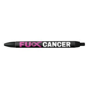 FU CANCER...Breast Cancer Black Ink Pen
