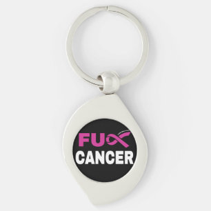 FU CANCER...Breast Cancer Key Ring