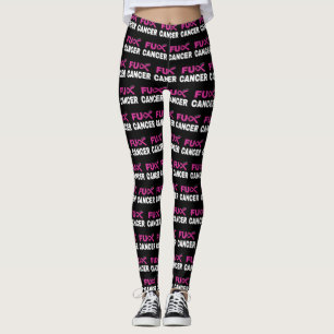 FU CANCER...Breast Cancer Leggings