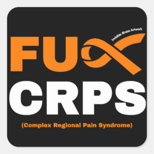 FU CRPS SQUARE STICKER