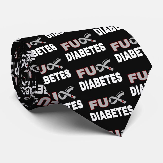 FU Diabetes Tie (Rolled)