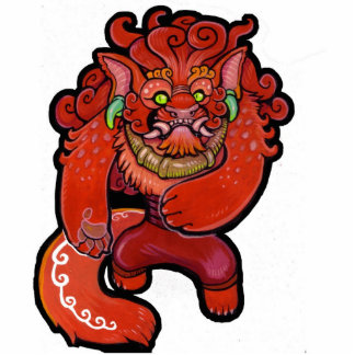 Fu Foo stand up Standing Photo Sculpture