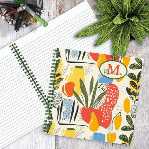 Fuavism Style Vibrant Colors Garden Pot Notebook