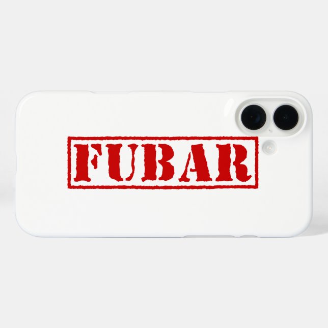 FUBAR Case-Mate iPhone CASE (Back (Horizontal))