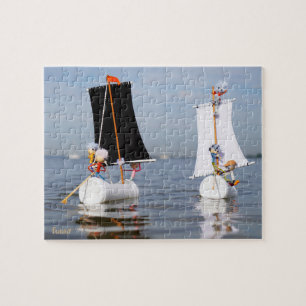 Fubbies at sea against plastic pollution. jigsaw puzzle
