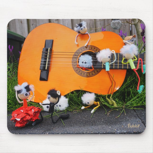 Fubby creations dancing Paso Doble and making musi Mouse Mat (Front)