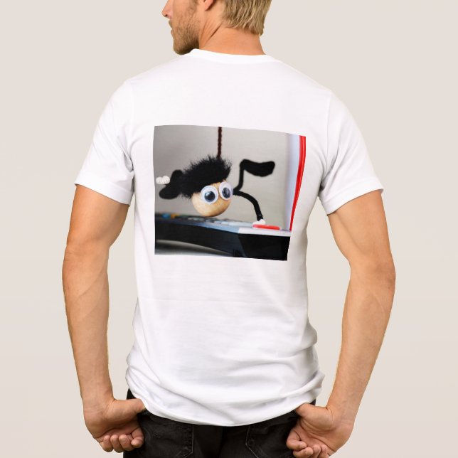 Fubby dangling like the scene from Tom Cruise. Tri-Blend Shirt (Back)
