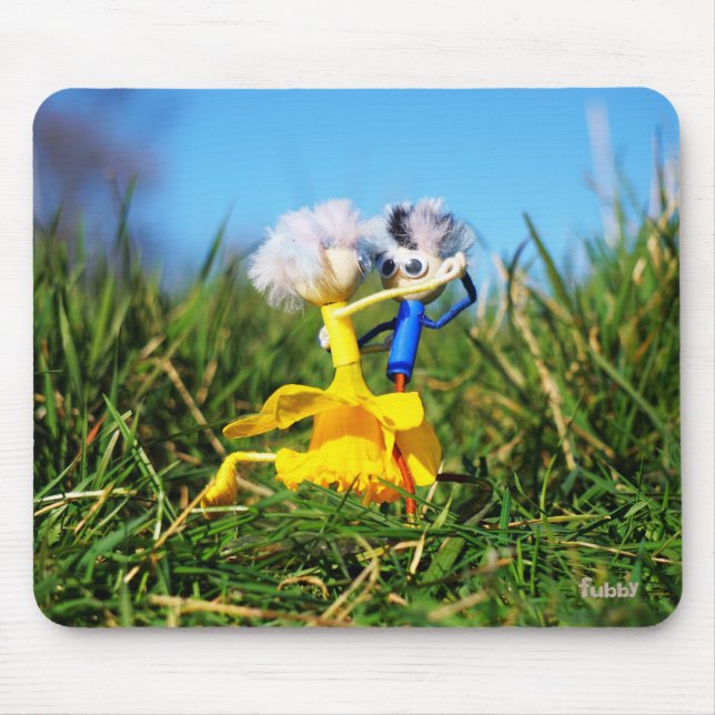 Fubby dolls dancing with Narcissendress. Mouse Mat (Front)