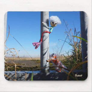 Fubby fantasy, fleeing an animal. mouse mat
