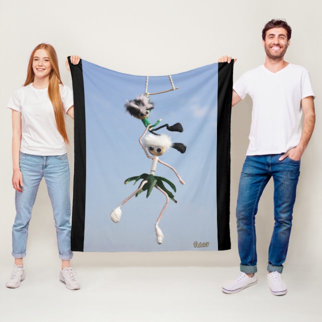 Fubby forces, Hang in There, I got you Fleece Blanket (In Situ)