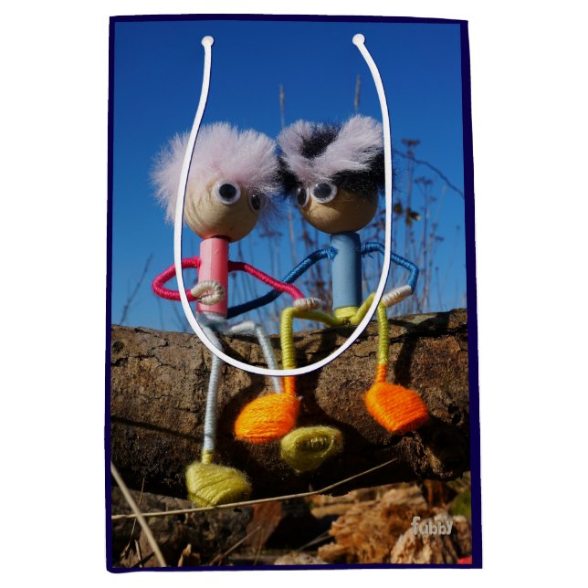 Fubby pair that's romantically in love. medium gift bag (Front)