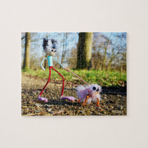 Fubby who leaves his dog. jigsaw puzzle