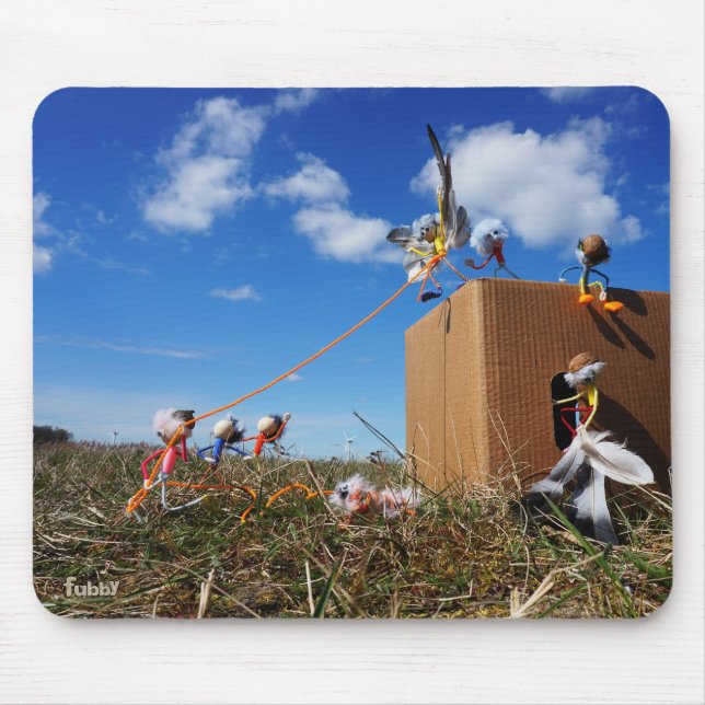 Fubby's about to fly. mouse mat (Front)