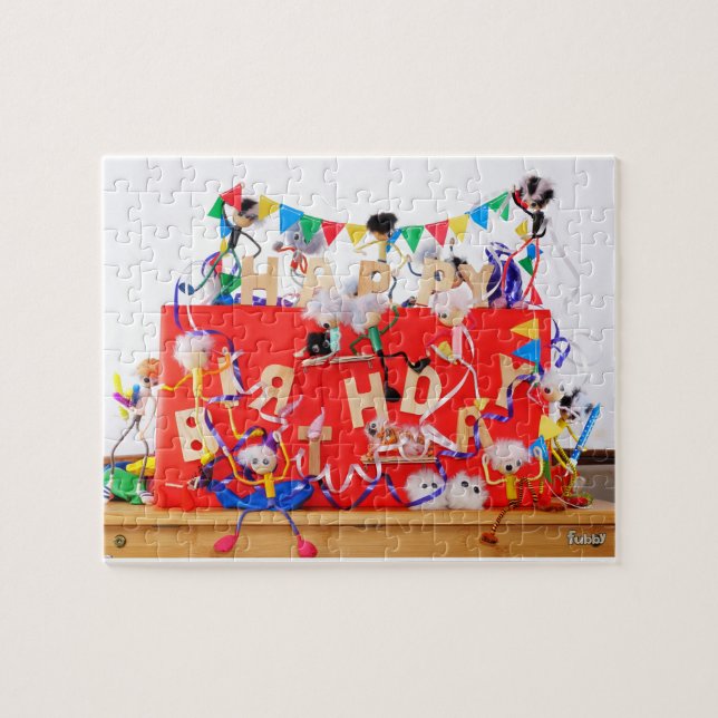 Fubby's celebrating for birthday. jigsaw puzzle (Horizontal)