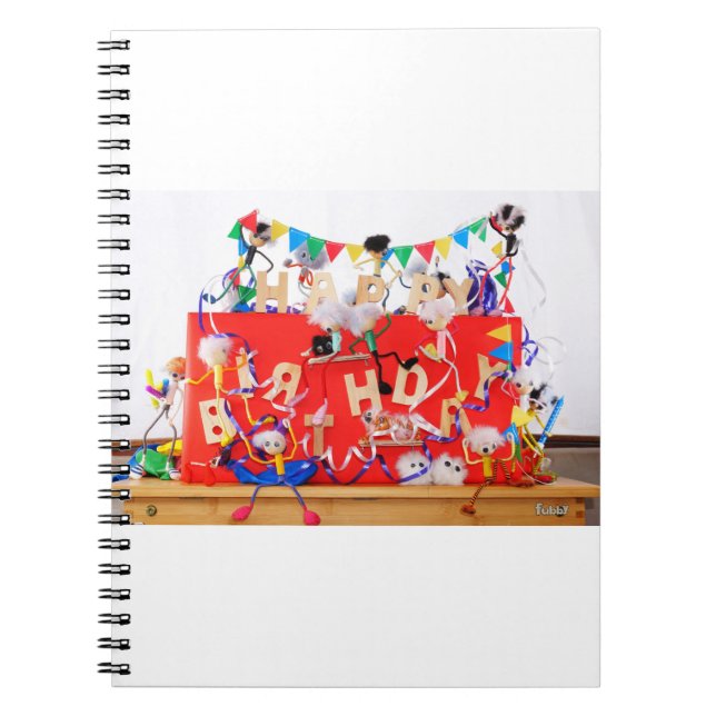 Fubby's celebrating for birthday. notebook (Front)