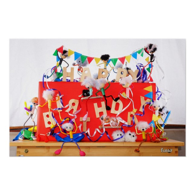 Fubby's celebrating for birthday. poster (Front)