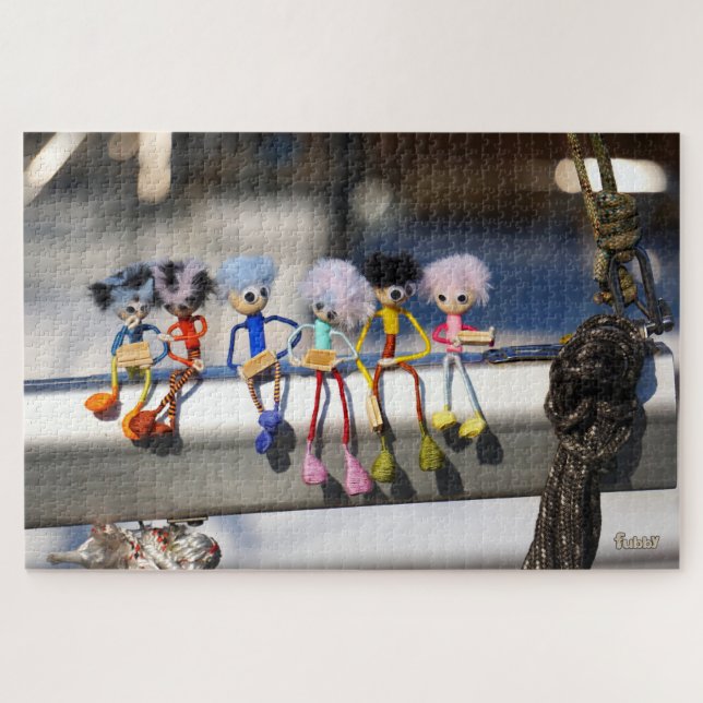 Fubby's New York construction workers pose. Jigsaw Puzzle (Horizontal)