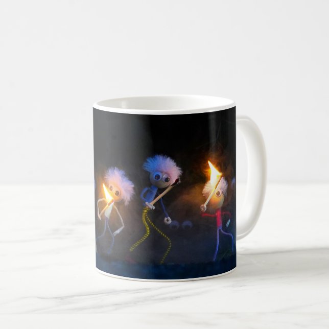 Fubby's on a ghost hunt, Halloween prank. Coffee Mug (Front Right)