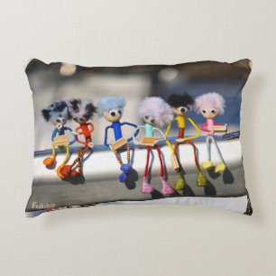 Fubby's on spiking in "Manhatten" poster. Decorative Cushion