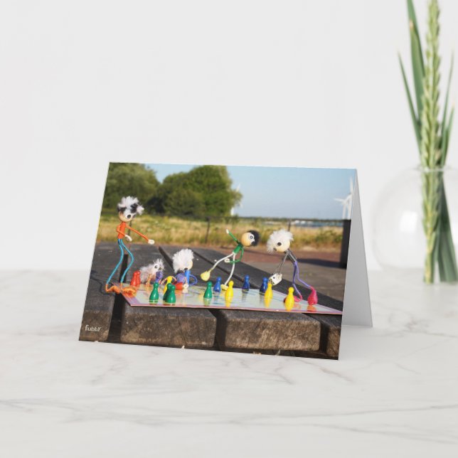 Fubby's playing "Man doesn't make you worse!" Thank You Card (Front)