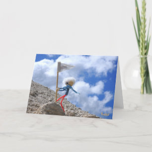 Fubby's puppet going to the top. thank you card