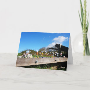 Fubby's ride in a daisy parade. thank you card