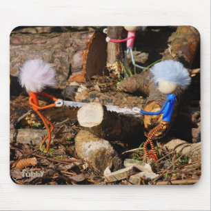 Fubby's who saw wood. mouse mat