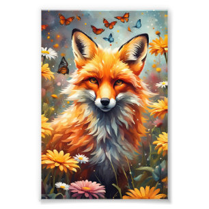 Fuchs auf der Wiese Photo Print