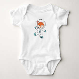 Fuchs Flies In Space As An Astronaut Rocket Baby Bodysuit